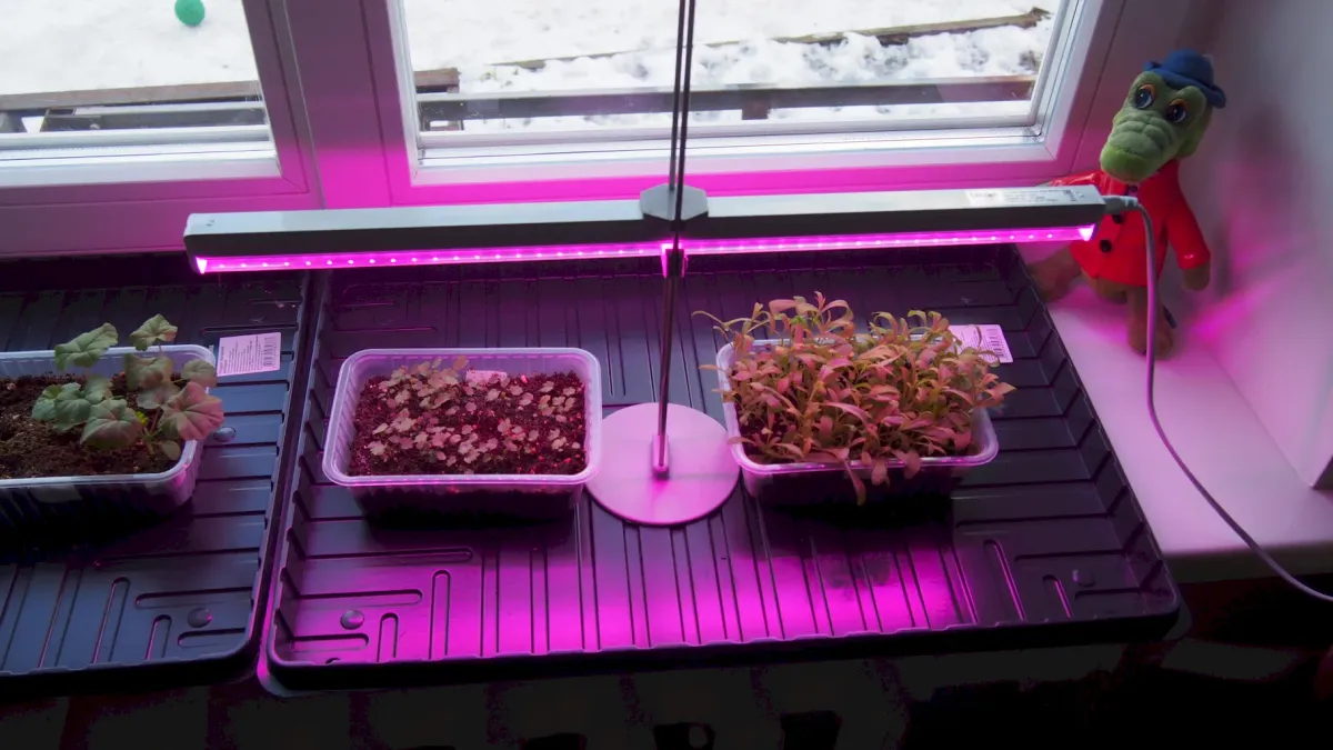 Фитосвет своими руками: элегантная стойка для ламп на подоконнике